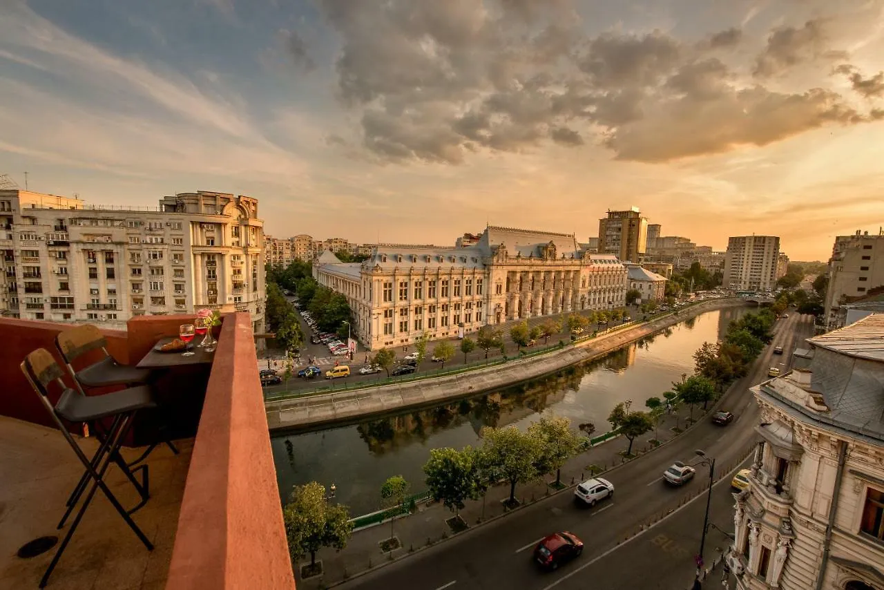 Rooftop Best View In Bucharest - Baroque Apt.